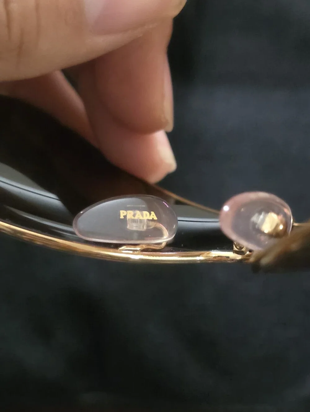 Women's y2k Prada Cream & Brown Lens Sunglasses with Case